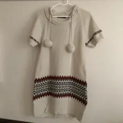 ニットワンピース★フード付き／お値段交渉あり！