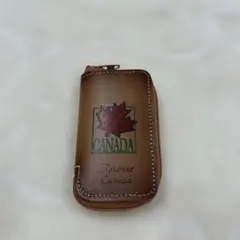 CANADA メープルリーフ キーケース ブラウン