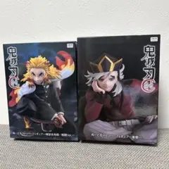 【ラウンドワン限定】鬼滅の刃 煉獄杏寿郎 童磨 ぬーどるストッパー フィギュア