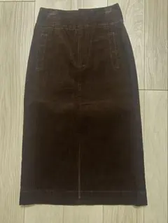 コーデュロイ タイトスカート