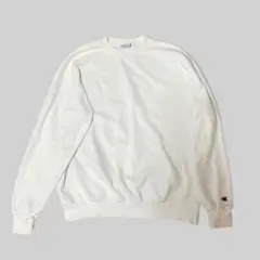 Champion ホワイト スウェット L