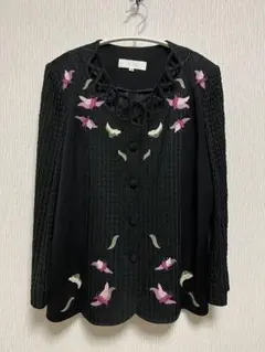 【KEISHO KITANO ケイショウキタノ】刺繍ジャケット 日本製 ブラック