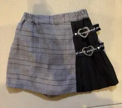 チェック柄キュロットスカート 130