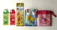 サンエックス ブックマーク 巾着セット まめゴマ カイジュウパラダイス