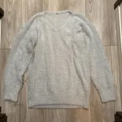 レプシィム　シャギーニットトップス　ライトグレー　フリーサイズ