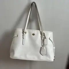COACH ホワイト トートバッグ
