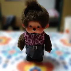 レオパード柄ぬいぐるみ　モンチッチ　たちモン　タグ無しセキグチ