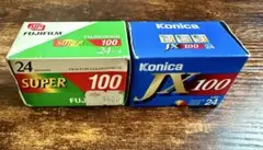 【期限切れ】富士フイルム SUPER100 & コニカ JX100 2本セット
