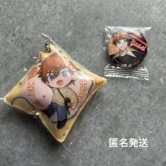 【2点セット】にじさんじ くら寿司 缶バッジ クッションチャーム 北見 遊征