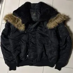 アルファ社 ALPHA INDUSTRIES N-2B ブラック Lサイズ 美品