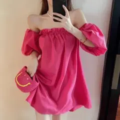 韓国夏新作ミニワンピース♡