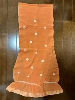 オレンジ 帯揚げ 絞り