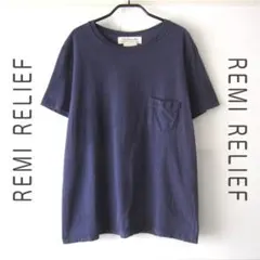 美品　REMI RELIEF／レミレリーフ★　厚手Tシャツ　パープル Lのサムネイル
