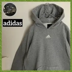 adidas 裏起毛 センター 刺繍ワンポイント アディダス 袖太 スウェット