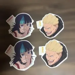 一番くじ呪術廻戦死滅回遊〜壱〜　N賞ステッカーセット 秤金次×2 星綺羅羅×2