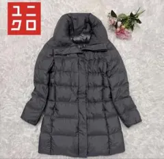 【美品】ユニクロ　ウルトラライトダウン グレー系 ロング 丈　M