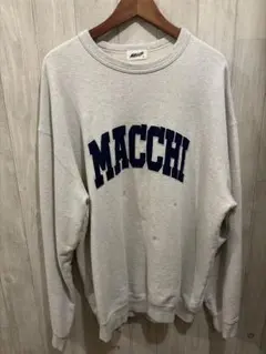 MACCHI クルーネックスウェット グレー L