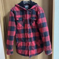 【DEXTER】フリースジャケット レッド・ブラックチェック