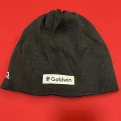 Goldwin ニット帽 ビーニー SAJワッペン付　ブラックのサムネイル