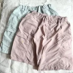 ユニクロ　ギアショートパンツ水陸両用　キッズ 130 水色　ピンク