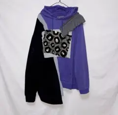 No.1142『古着リメイクパーカー、クマ』