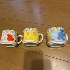セサミストリートマグカップ3個セット【未使用】