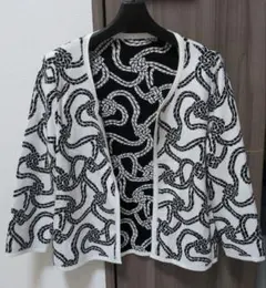 ロープ柄 長袖カーディガン MaxMara マックスマーラ Mサイズ