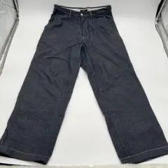 BEAMS HEART ビームスハート ダークブルー ワイド デニムパンツ M