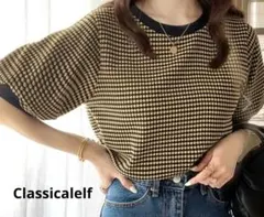 クラシカルエルフ Classicalelf　 半袖 ニット カットソー M