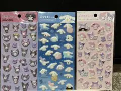 キャラクター ステッカー 3シートセット