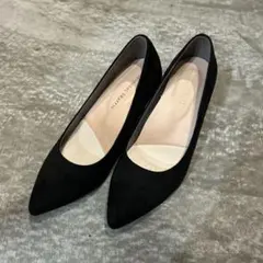 ブラック スエード調 パンプス サイズ35