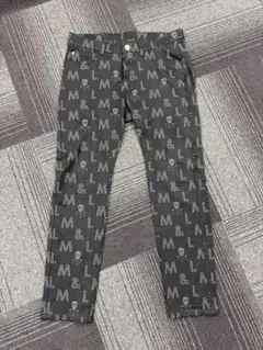 MARK & LONA スカルプリントパンツ サイズ50