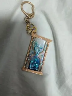 星降る砂時計のキーホルダー