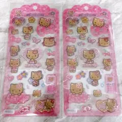サンリオ　ハローキティ　日焼け　ドロップジュエリーシール　2枚セット