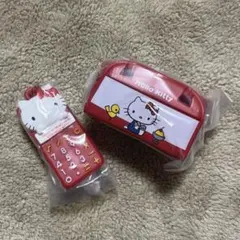 ハローキティ　なつかしアイテムミニチュアコレクション　電卓　ボストンバッグ
