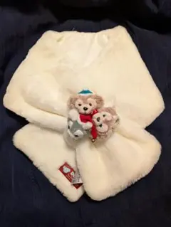 【タグ付き未使用】2014ダッフィー シェリーメイジェラトーニぬいぐるみマフラー