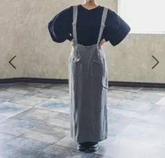 ♡niko and…♡ヘリンボンナロージップサスペンダー付きスカート♡ 完売品♡