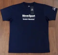 MOVESPORT 半袖Tシャツ スポーツウェア メンズLネイビー【新品未使用】のサムネイル