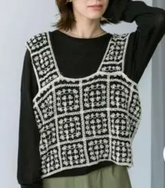 【studio CLIP】クロシェレースビスチェ