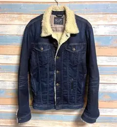 ボア デニムジャケット