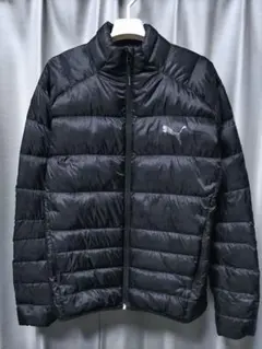 プーマ　ゴルフ　ダウンジャケット　黒　総柄