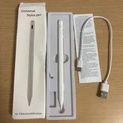 超高感度　タッチペン&替え芯1本&充電ケーブル付きのサムネイル