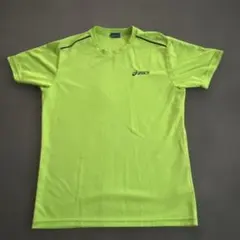 asics 蛍光グリーン Tシャツ