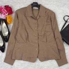 Y7445*アクアスキュータム☆ウール☆ジャケット☆ベージュ9