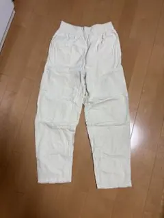 GU ジーユー　シェフパンツ　コーデュロイ　アイボリー　Sサイズ