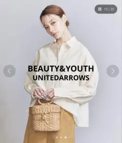 BEAUTY&YOUTH バックタック　ドルマンスリーブシャツのサムネイル