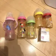 【まとめ売り】Pigeon哺乳瓶4本＋NUK1本 母乳実感Lサイズ