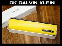 新品 CK CALVIN KLEIN 牛革 ペンケース キップガラスレザー　Ⓗ