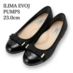 ILIMA EVOLイリマ イーボル【B】23.0 黒エナメル コルク ウェッジのサムネイル