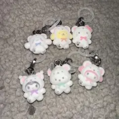 めじるしアクセサリー サンリオキャラクターズ ふわふわスノー コンプ